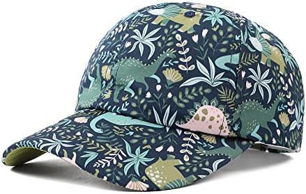 Yuoahcn Kids Unisex Dinosaur Hat Waterproof Quick-Dry Baseball Caps Boys Girls Toddler Cap Spring Summer Beach Hats 2-6Y (Green)