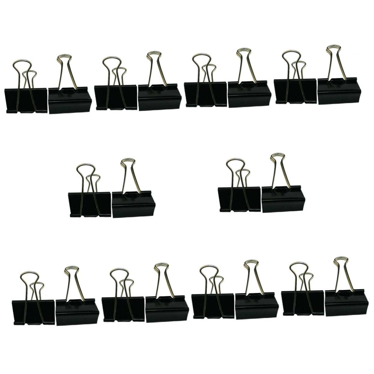 NUOBESTY 10 Set Di Fermagli Per Raccoglitori Finanziari Da 25 Mm Fermagli Per Carta in Metallo Articoli Per Ufficio Cancelleria Acciaio Temperato Per Uso Quotidiano 12 Pezzi * 10