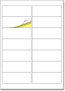 FIRST CHOICE KAYA A4 White Sticker, Self-Adhesive, Laser Inkjet and Copier Printing Sticky Labels - 15 Sheets (14 Per Sheet | 15 Sheets)