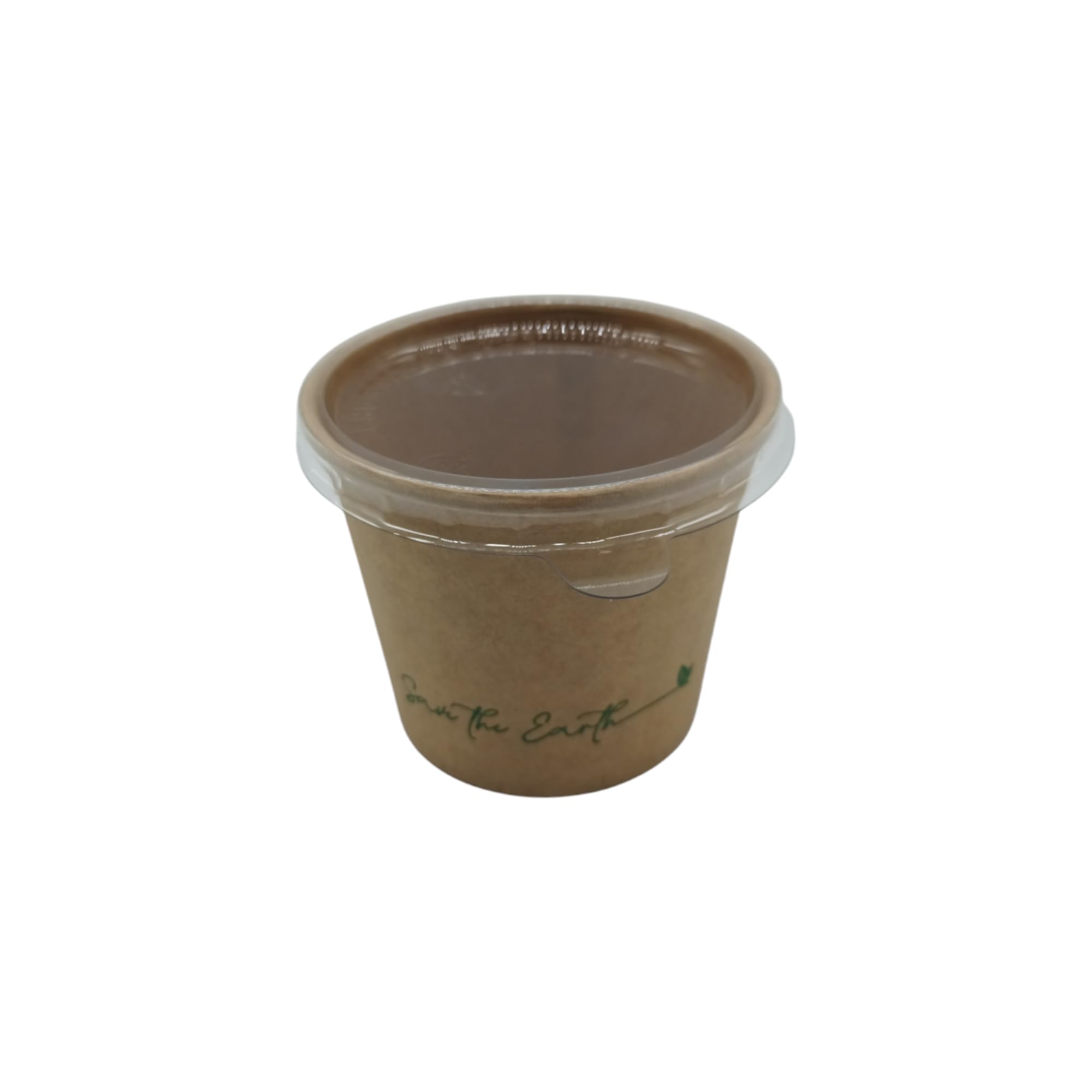 Générique 1000 Pots à Sauce 120 ml en Carton Kraft Brun avec Couvercle en Plastique PET – Verrines 4 oz, Récipients Hermétiques pour Sauces, Idéals pour Aliments Chauds et Froids à Emporter