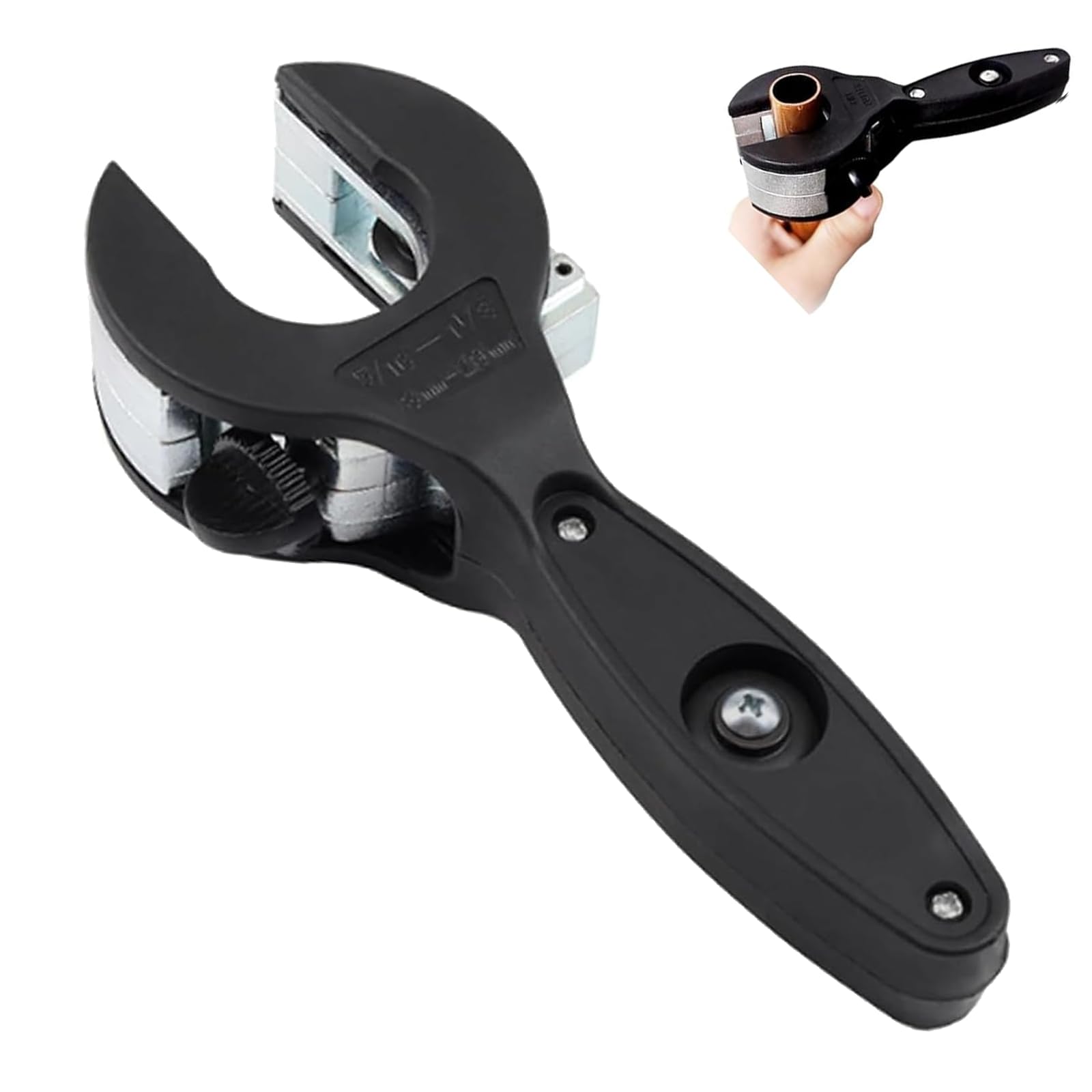 Ratcheting Tubing Cutter - Canlaten·U Adjustable Ratcheting Tubing Cutter Tool for 5/16" to 1-1/8" Tubing, HAVC Repair Tool Copper Pipe Cutter, 2 In 1