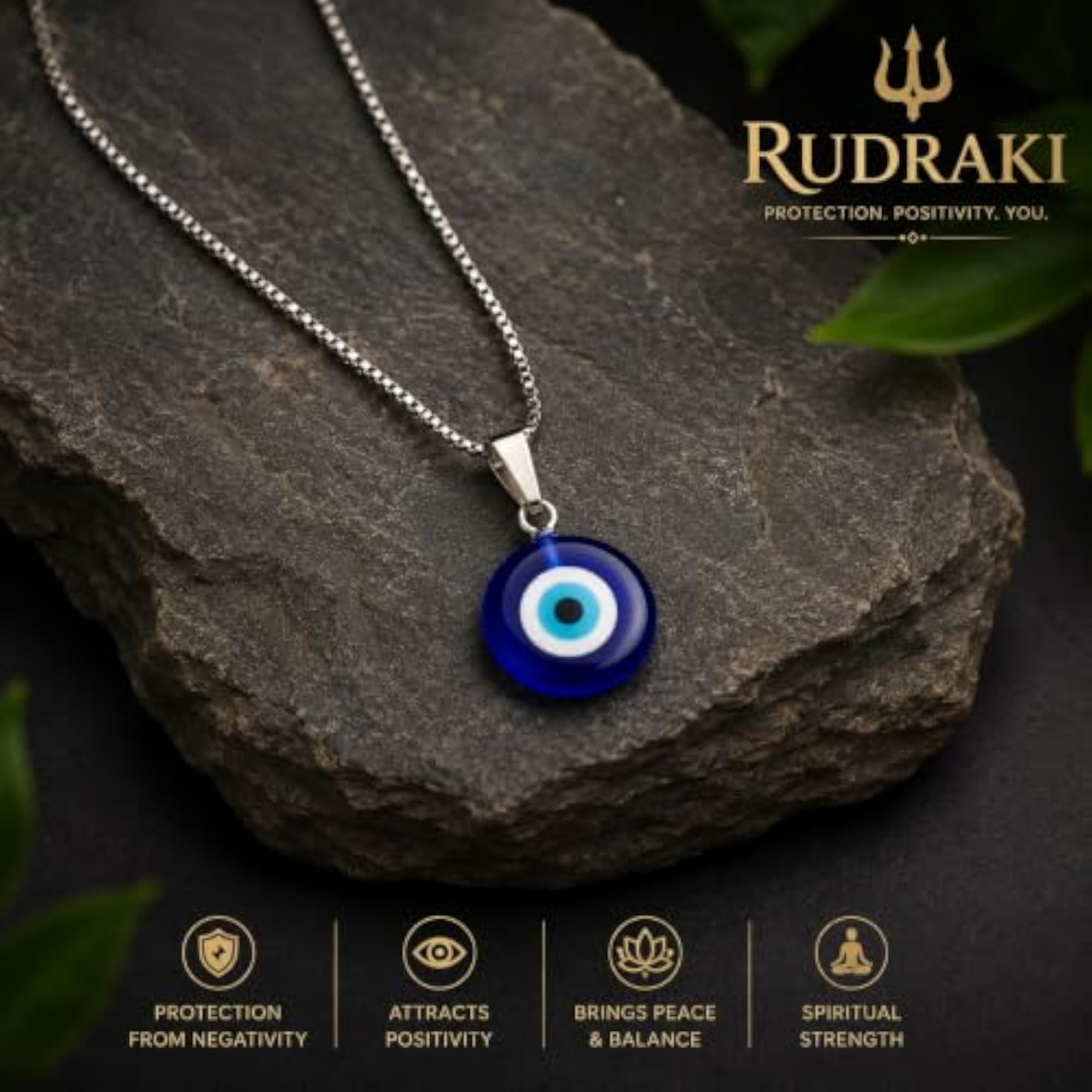 Stylish Evil Eye Pendant Necklace for Teens