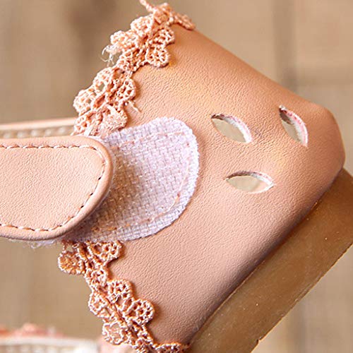 Sandals for Toddler Girls Toddler Sandals Flower Kids Girls Bowknot Shoes Princess Infant Baby Shoes (Pink, 2-2.5 Years)2