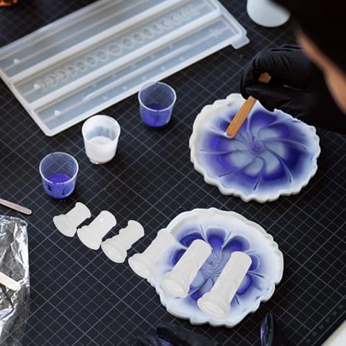 Moules à pièces d'échecs 3D en silicone Amosfun pour résine époxy