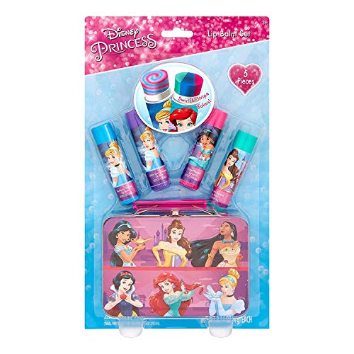 Princess Lip Balm with Tin 5 Piece Gift Set