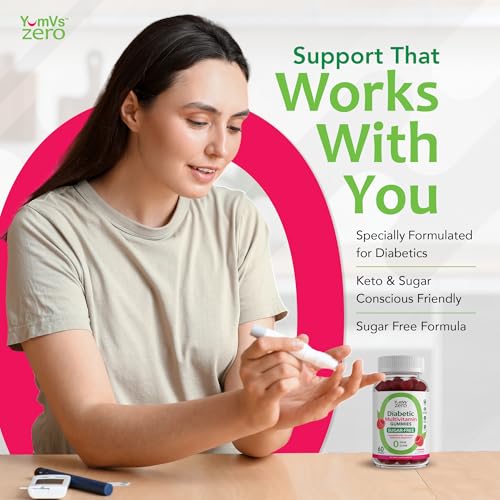 YUM-V'S av2024-YUM-V'S-yumvs multivitamin Gummies Sugar Free Supplement Vitamins for Women Men Chromium thiamine and Magnesium Natural Raspberry Flavor chewables count-7b31ff7f - Image 6