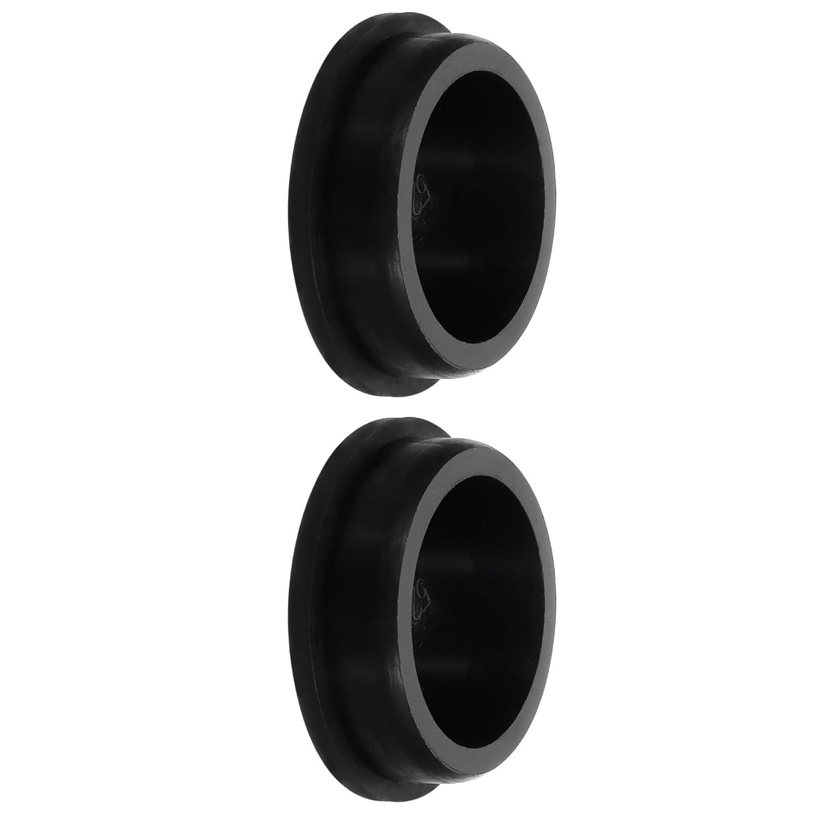 TA-VIGOR Silicone Hole Plug, Waterproof Rubber Stoppers Button Plugs, Round Bungs Hole Sealing Cover Tube Pipe End Caps for 52mm / 2.05" Holes Bottle Pipes, Black 2 pcs