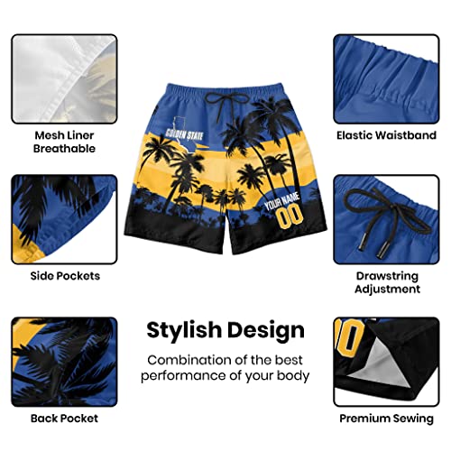 Custom Basketball Beach Shorts Personalized Sunset Swim Trunks Add Any Name & Number Fan Gift Boardshorts for Men Women Youth3