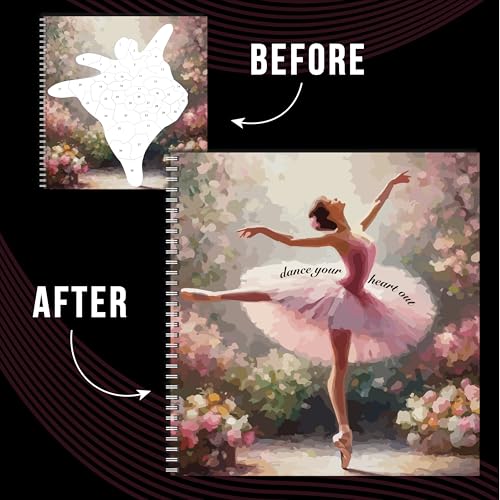 Image of Motivational Masterpiece Sticker by Number Book for Adults, Kids Art