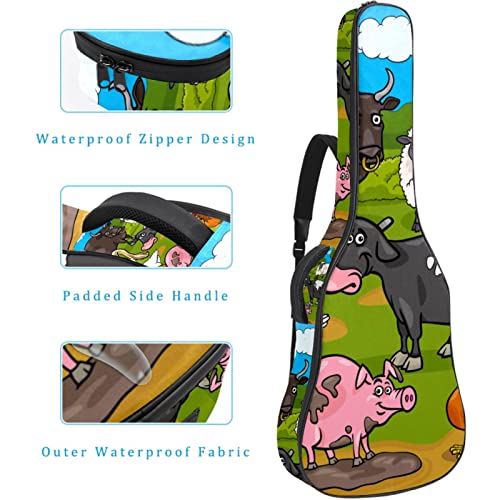 Hondank Housse de protection épaisse en éponge imperméable pour guitare acoustique, électrique, basse, guitare classique… - Les Beatles, Paul McCartney, John Lennon, RIngo Starr, George Harrison Hondank Housse de protection épaisse en éponge imperméable pour guitare acoustique, électrique, basse, guitare classique… – Image 5