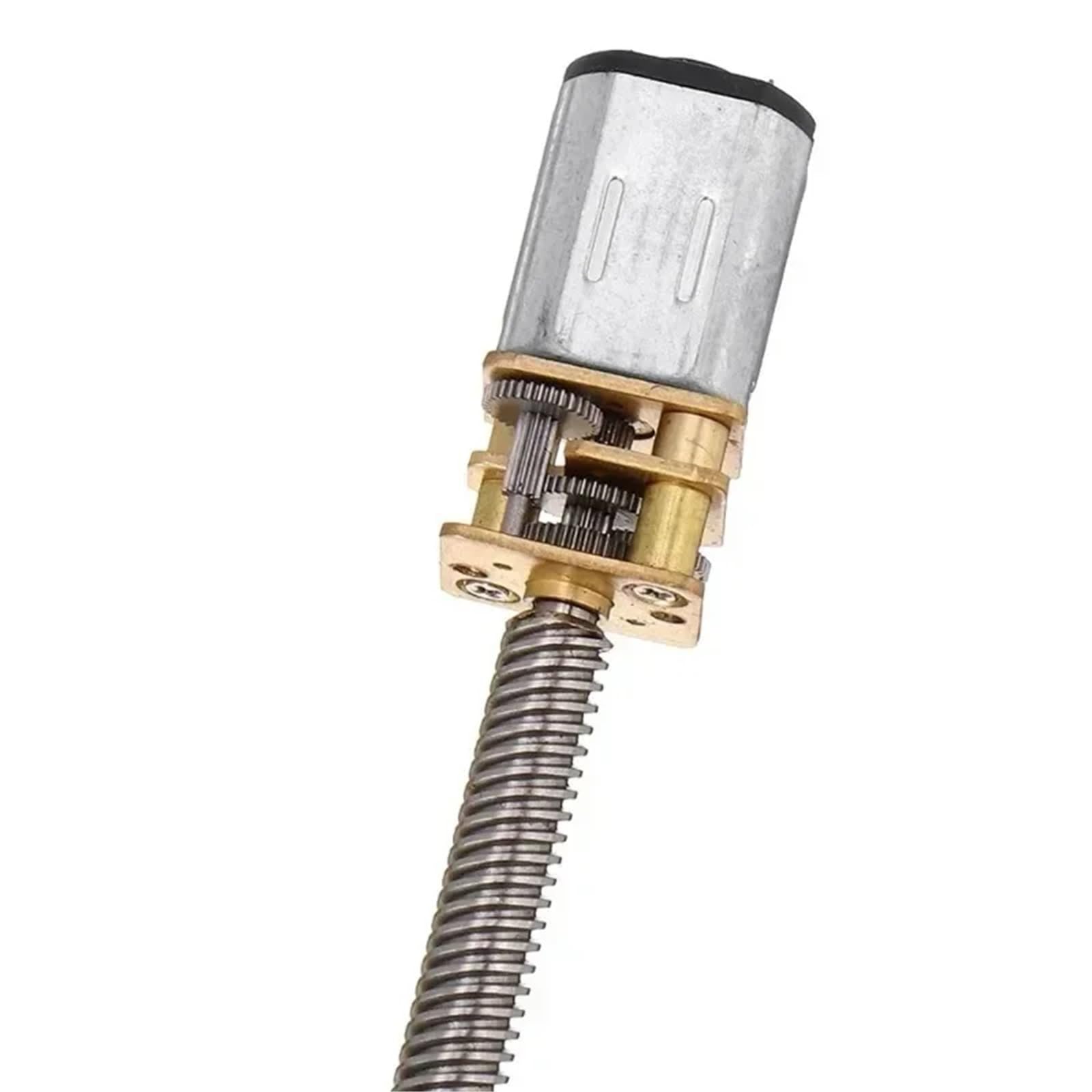 1 x silnik elektryczny silnik redukcyjny gwintu T5 x 160 mm N20 silnik z przekładnią cc z kołnierzem (12 V 60)
