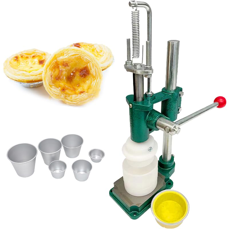 Pressa manuale per crostate di uova per cottura commerciale, strumento portatile per stampaggio di conchiglie di crema pasticcera, perfetta per la creazione di gusci di cialda