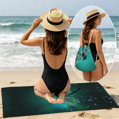 Serviette de plage anti sable et compacte pour voyager léger sans encombrement - 7