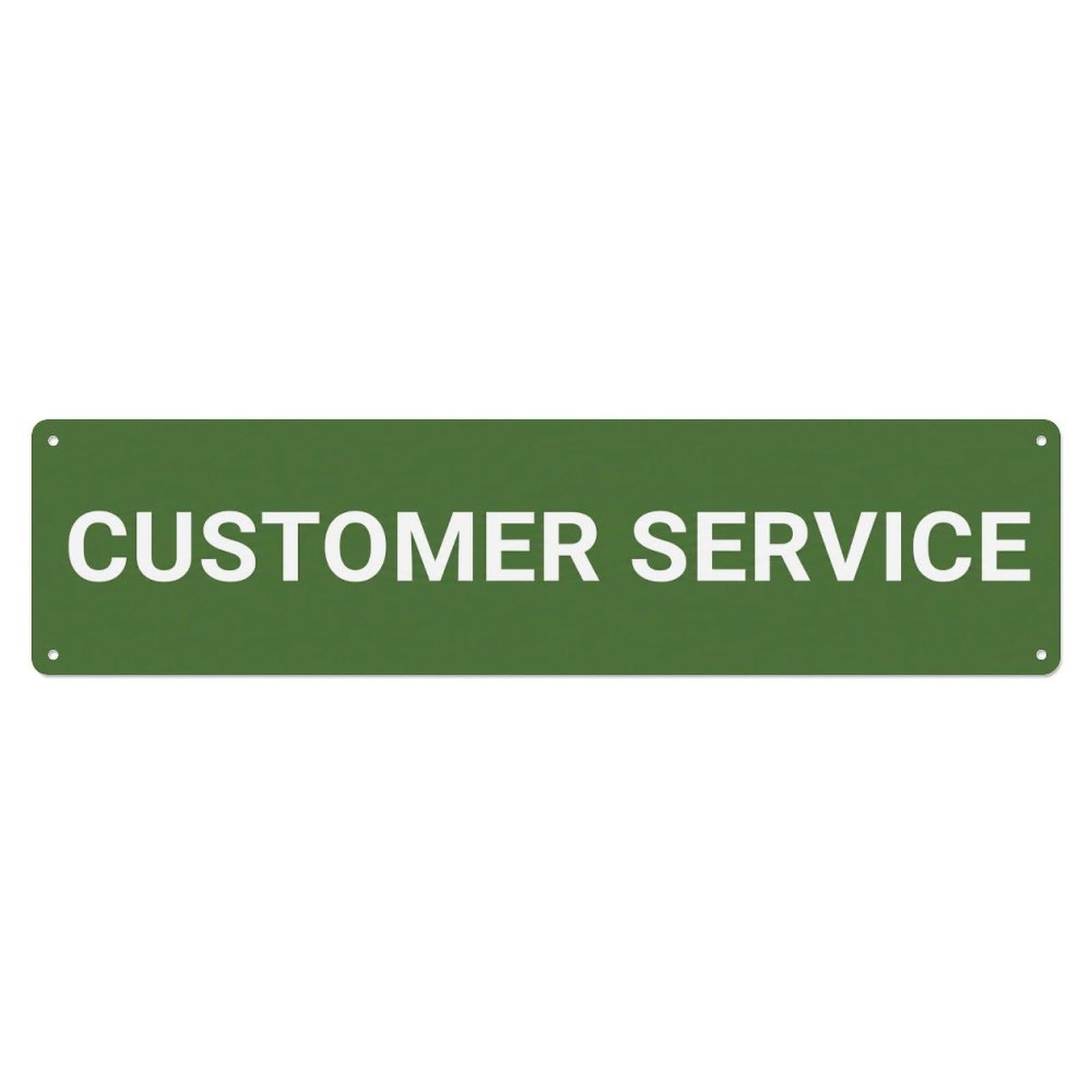Customer Service Help Center Metal Tin Sign