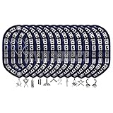Masonic Regalia Blue Officer Silver Metal Chain Collars with Jewels 12 PCS