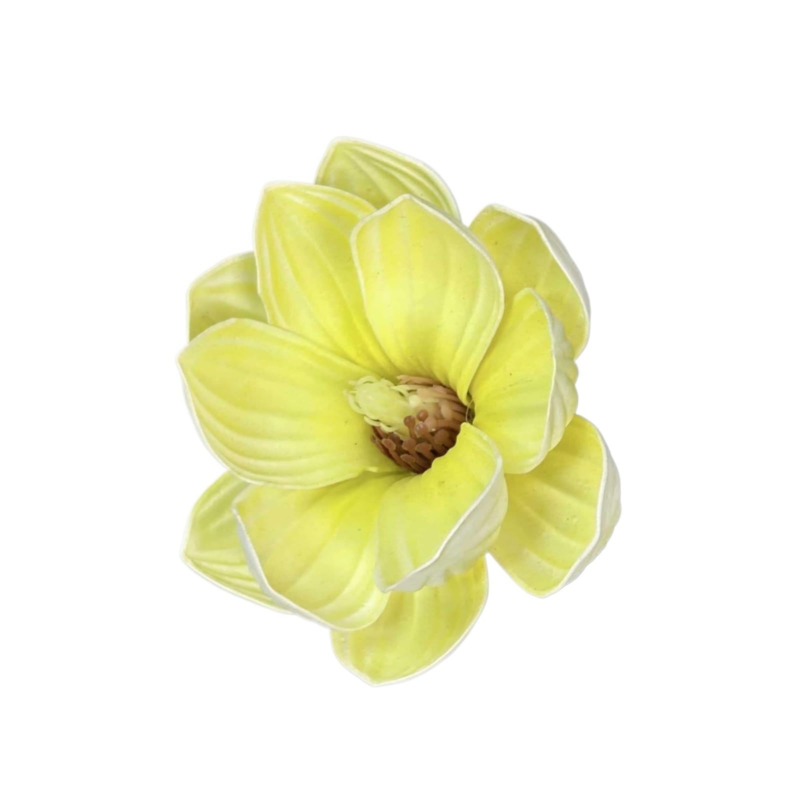 Casetlong 20Pcs Artificial Flower Head Wedding Floral Arrangement Diy Party Gift Box Decor Fake Flowers Ornaments(13CM Yellow)