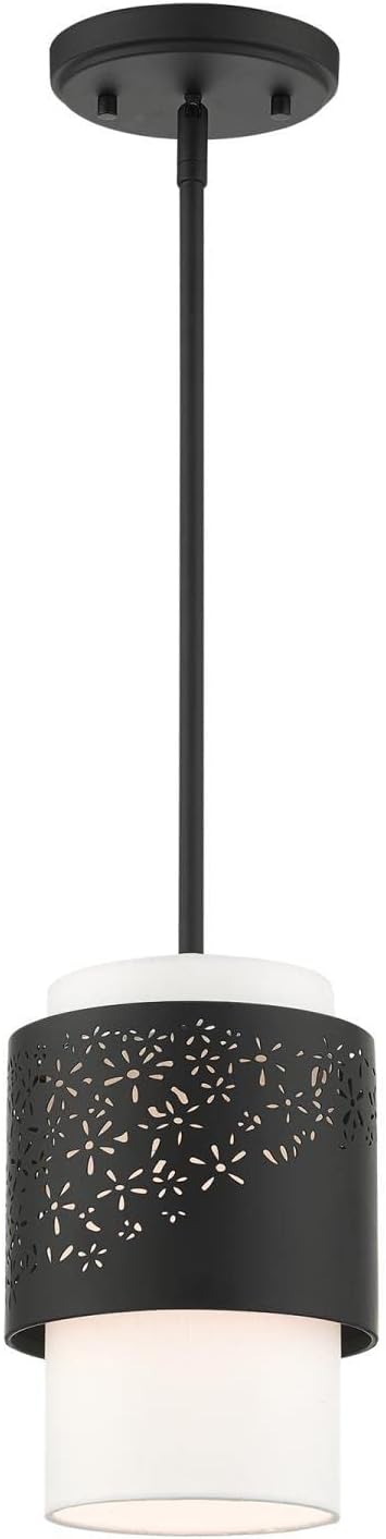 Livex Lighting, 46259-04, Noria, Single Pendant, Black