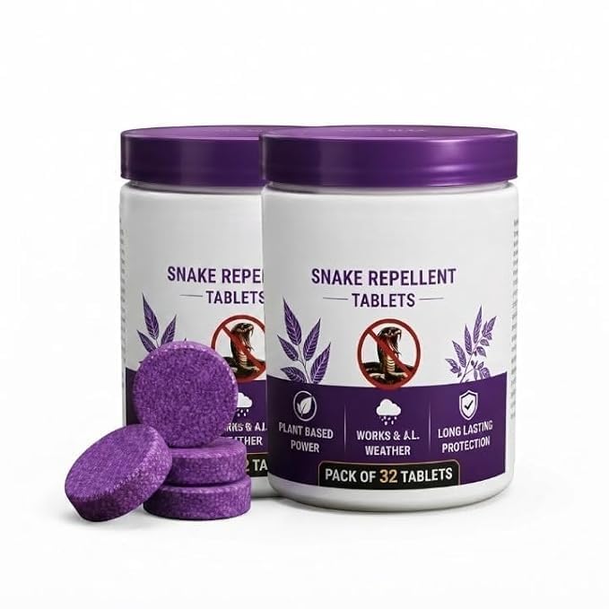 Snake Repellent Tablets | Plant-Based Outdoor Protection Tablets | Long-Lasting Botanical Formula | Easy-to-Place Tablets for Home, Garden, Balcony, Garage, Farm, Yard, Warehouse & Outdoor Areas | Convenient Perimeter Placement-image-9