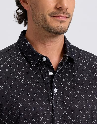 Image of Obla Mens Golf Polo Shirts Short Sleeve Dry Fit Performance Moisture Wicking Casual Print Collared Golf Shirts for Men