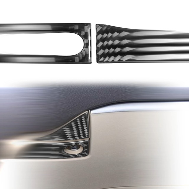Amazon.com: nuoozy Carbon Fiber Center Console Multimedia Button