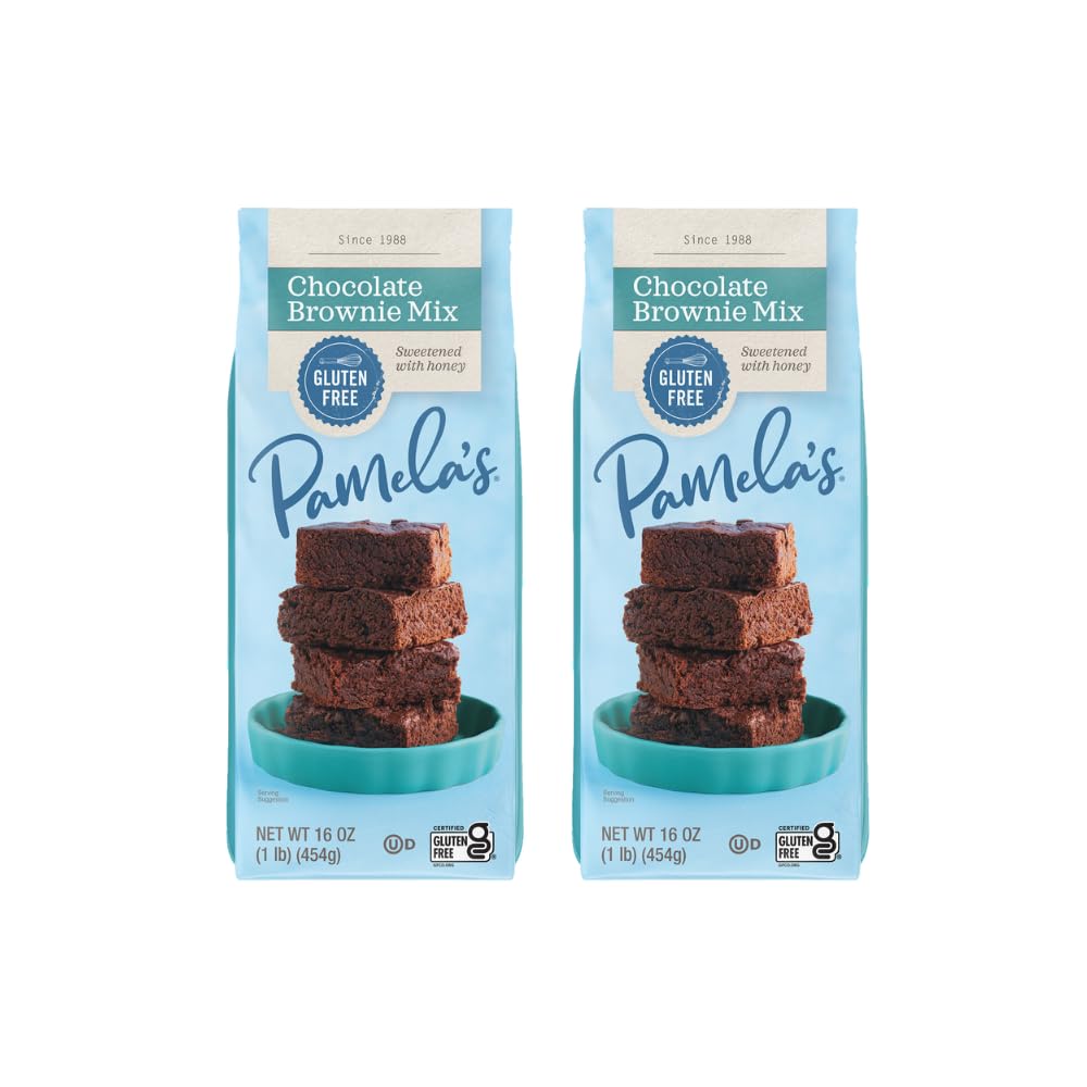 Pamela's Chocolate & Brownie Mix, Kosher, Gluten Free, 16 Ounce (Pack of 6)