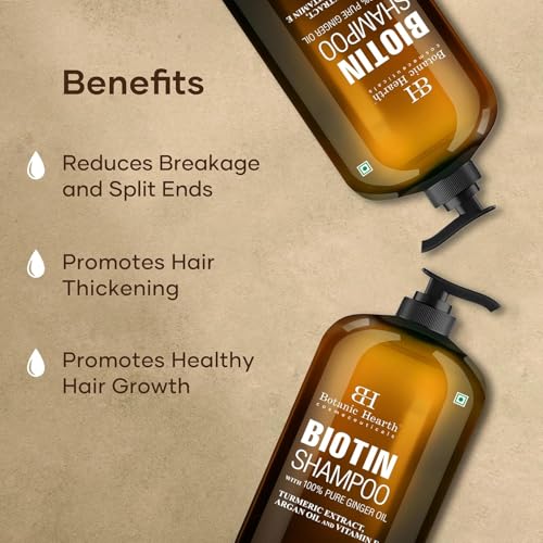 Image of Botanic Hearth Biotin Shampoo with Ginger Oil & Keratin 473 ml
