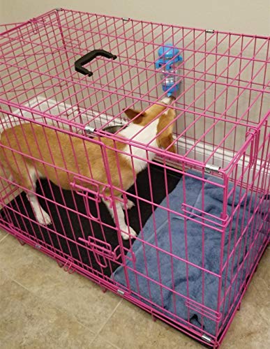 No Drip Dog Kennel Water Bottle Dispenser for Crate, 400ml Dripless Pet Drinking Fountains Kettle with Automatically… - Image 4