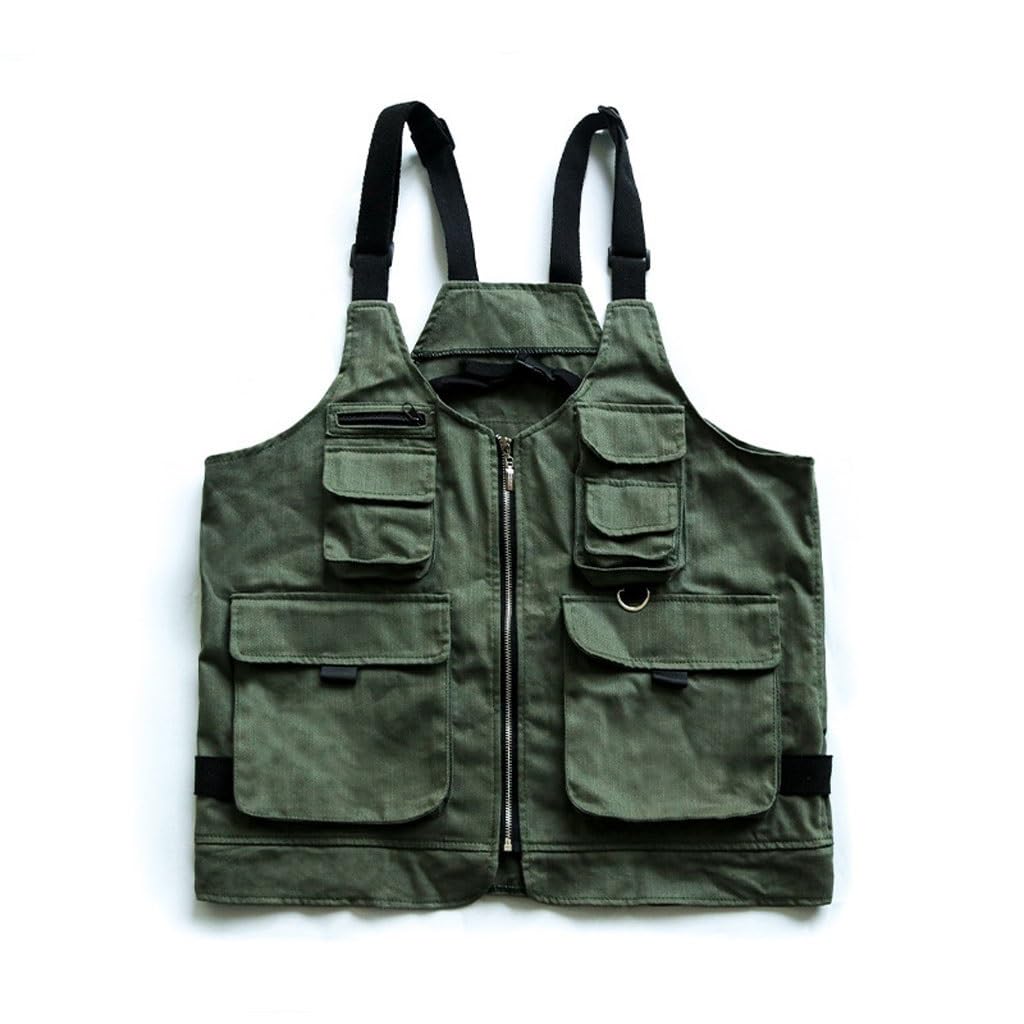 NEBE Delantal de camarero Delantal multifuncional, ropa de trabajo, chaleco Montañismo al aire libre, Camping, Picnic, pesca, jardinero, ropa de trabajo for hombres y mujeres Delantales Delantal
