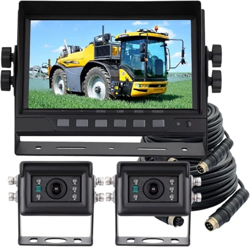 AHD 1080P Wired Reverse Rear View Backup Camera System,2 IR Camera with...