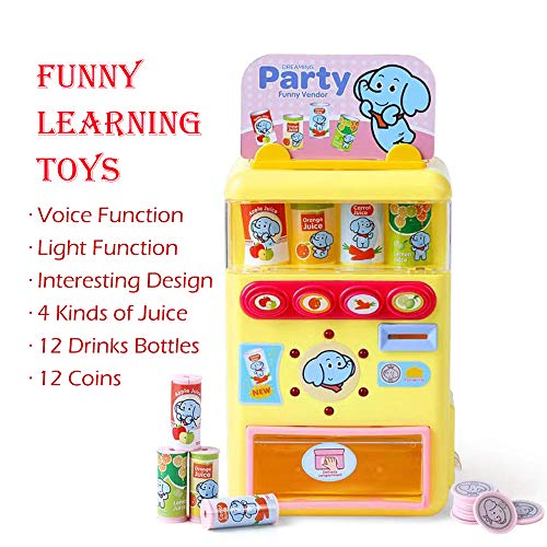 PUSITI Vending Machine Toys Drinks Machines Toys Education Learning Toys Shopping Game Toys for Boys and Girls Play House Toys Birthday Gift for Kids Age 3 4 5 6 Years and Up - Thumbnail 7