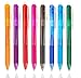 Boligrafos Borrables Frixion Clicker, Bolígrafos Retráctiles de Gel Punta 0.5 mm con Goma de Borrar para Escuela Oficina Hogar, 8 Colores