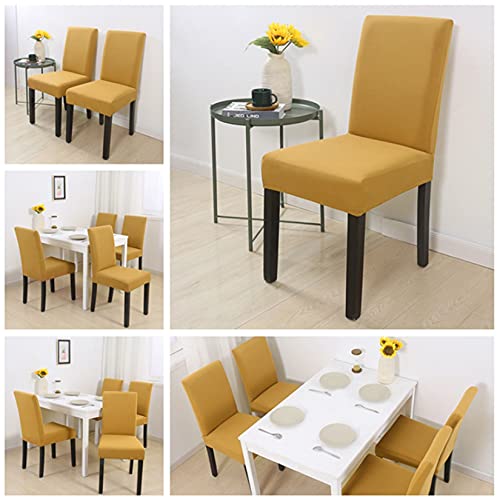 Housse de chaise extensible pour masquer l'usure facilement lot de 6 - 7