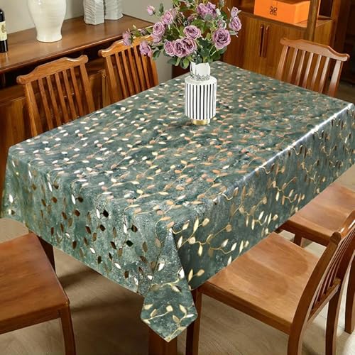 Image of Dakshya Industries PVC Waterproof Withoutlace Dining Table Cover (Size - 54X78 Inch) Rectangle 6 Seater Heat Rasistant, Chang A3