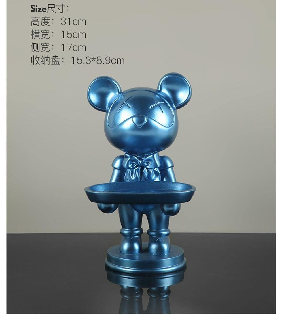 UDRJU Statua Adornos De Escultura De Almacenamiento De Ratón De Miel Decoración del Hogar-B