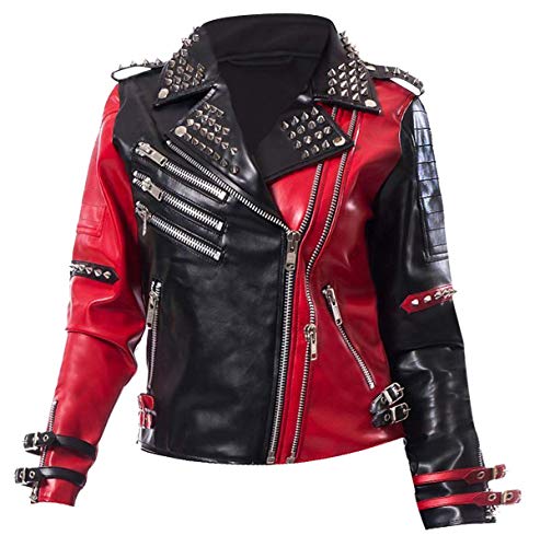 Veste Harley Punk Rock femme, le blouson clouté simili cuir pour affirmer votre style
