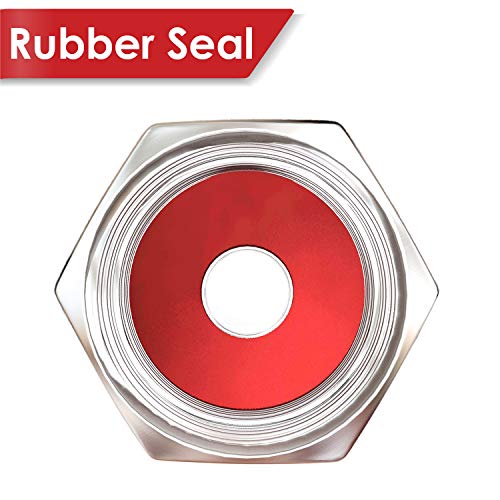 image for SAMIKIVA Brass (8 Pack) Tire Valve Caps Silver, Premium Metal Rubber S