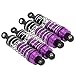 4 pièces Amortisseur de Jambe de Force de Voiture RC, Amortisseur de Jambe de Force de Choc Durable Accessoire de Remplacement de Mise à Niveau RC pour Voiture WLtoys 144001 1/14(Violet)