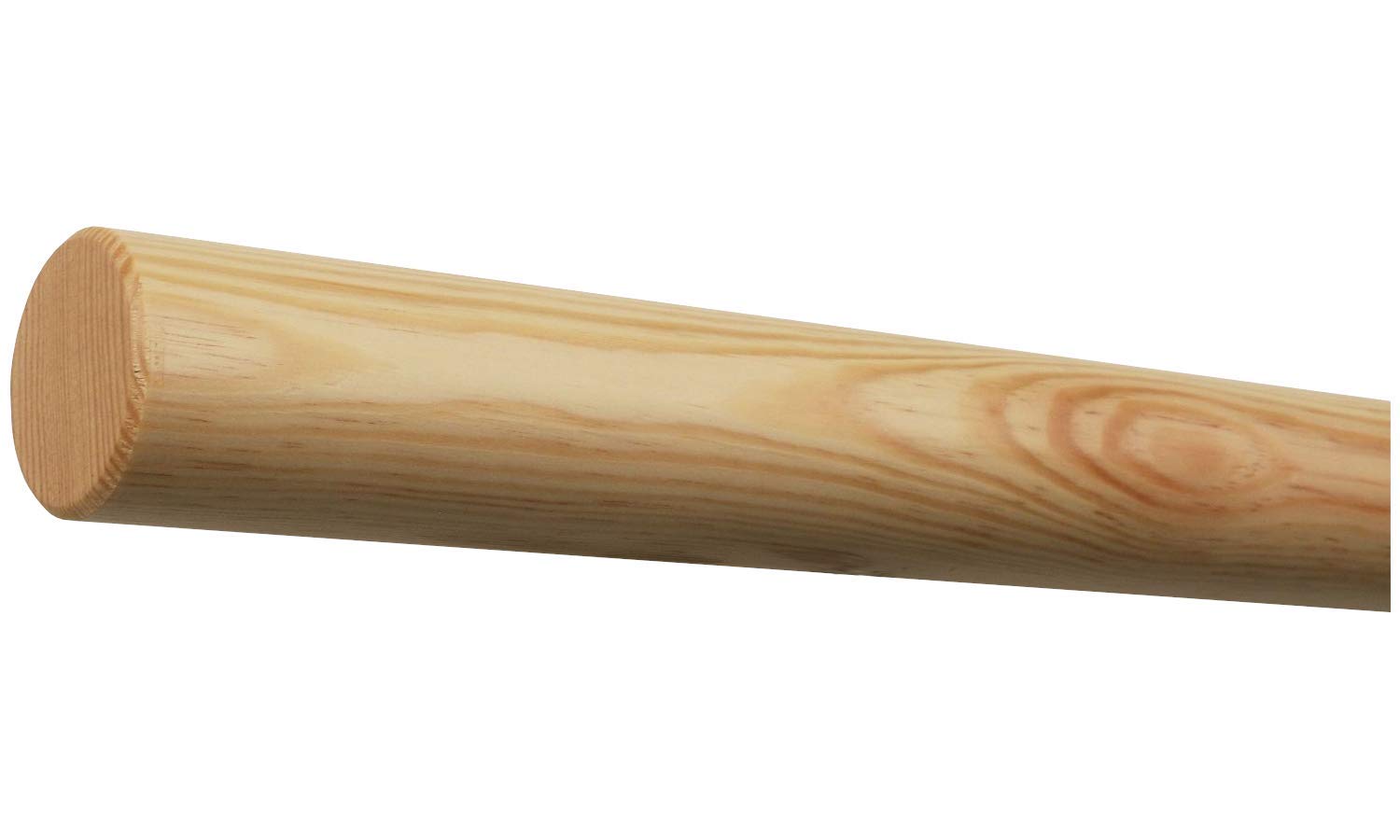 TIBU Kiefer Holz Handlauf Geländer 30-500cm Wandhandlauf Wand Treppe, Länge 3100 mm / 310 cm / 3,1 m und Endstück gefast