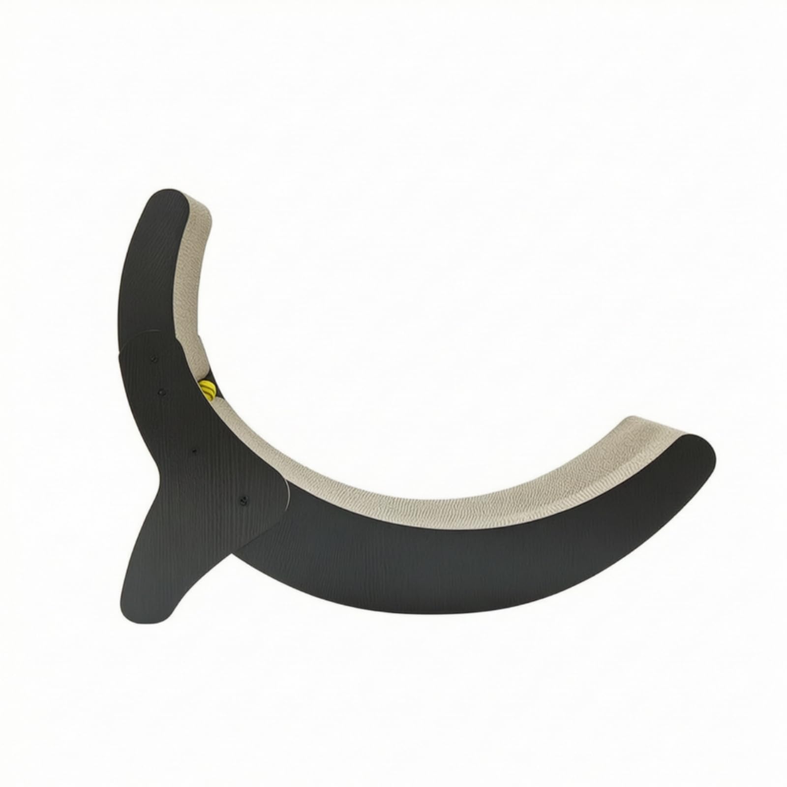 Kratzlounger Katze Kratzbrett Kratzsofa Kratzmöbel mit Geschwungener Form aus Wellkarton Und Spielball für Training für Innenbereich Möbelschutz Krallenpflege