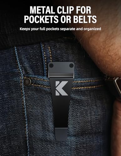Image of Key Organizer Key Holder Compact Key Case Minimalist Metal Key Chain Key Holder for Keychain Secures 8-10 Keys EDC