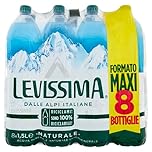 Levissima, Acqua Minerale Naturale Oligominerale - 8 bottiglie da 1.5 L