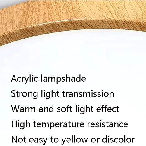 Plafonnier LED moderne design circulaire bois haut de gamme - 8