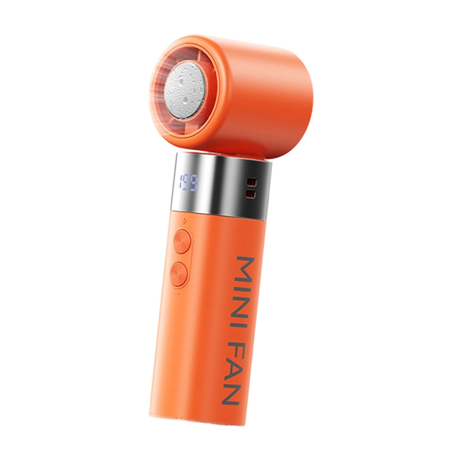 Uqezagpa Portable Outdoor Handheld Fan 0-100 Speed Small Cooling USB Rechargeable Control Cooling Fan with Cold Compress Quiet Handheld for Use