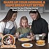 مكواة الوافل متعددة الأشكال من Baker's Friend، مجموعة من صانعة الوافل الصغيرة، صانعة الوافل الأمريكية الكلاسيكية، صانعة الوافل البلجيكية السميكة والقش، Waflera Electrica، مع قالبين من السيليكون، جرافيت
