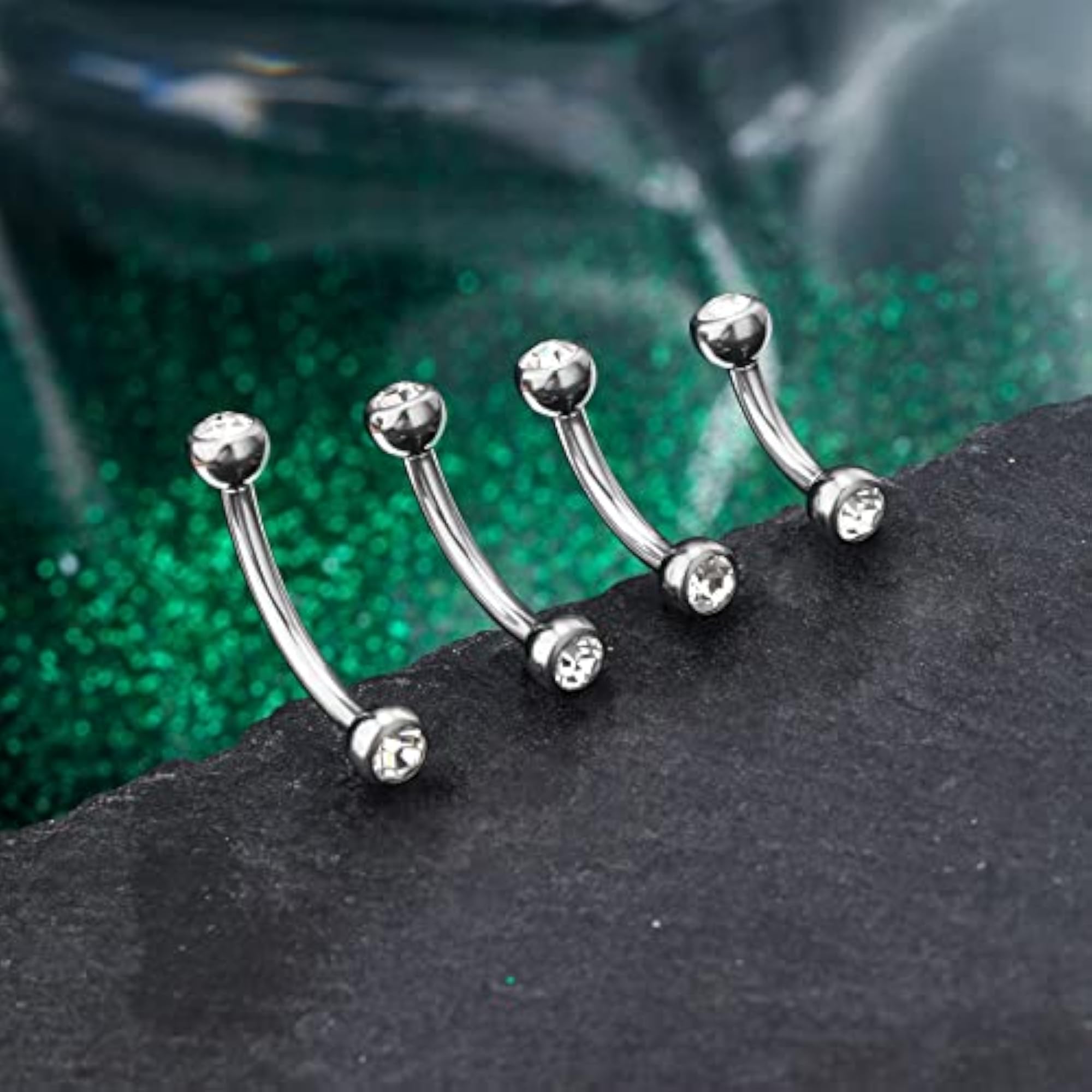 G23 Solid Titanium Belly Button Rings Set