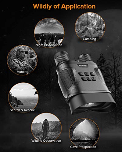 New Mould Night Vision Goggles, Night Vision Binocular,1080P@20fps Video Full Dark/Low Light Night Vision, Extra 32GB and SD Card Reader, 850nm Infrared Light, Large Field of Vision for Hunting