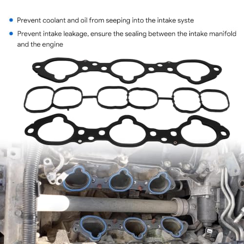 Image of Engine Valve Cover and Intake Engine Manifold Gasket Set Fit for Nissan Infiniti Vehicle 3.5L V6 2007-2024 Altima Maxima Murano Pathfinder Quest 2014-2016 QX60 JX35 Replace# MS97143 VS50770R