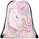 Einhorn Kordelzugtasche,Einhorn Kordelzug Rucksack Turnbeutel Gym Sack Beutel 3D Fullprint Rucksack Kordelzug Leinwand Tasche für Jungen Mädchen Gym School Swimming Pool Beach Camping Travel