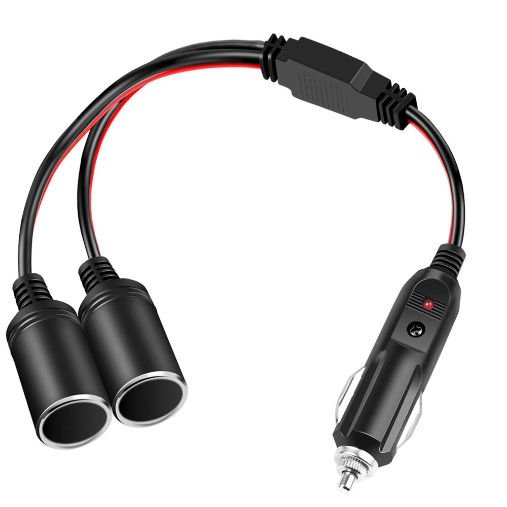 Amazon | Onvian シガーソケット 2連 シガープラグ 延長コード 12V/24V