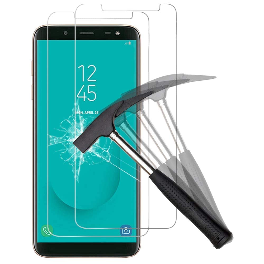 ANEWSIR Compatible with Samsung J6 Screen Protector Screen Protecto for Samsung Galaxy J6 2018, Tempered Glass Anti Scratch 9H Hardness for Samsung Galaxy J6 2018 2-Pack